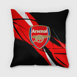 Подушка квадратная Arsenal абстракция полосы, цвет: 3D-принт
