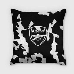 Подушка квадратная Арсенал камуфляжные краски, цвет: 3D-принт