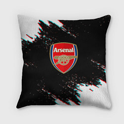 Подушка квадратная Арсенал краски глитч текстура, цвет: 3D-принт