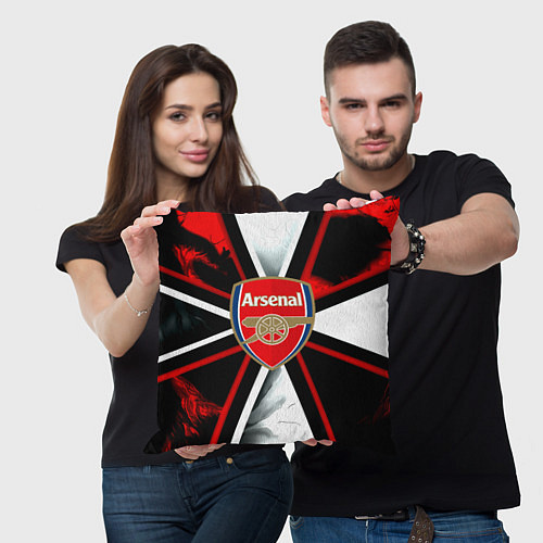 Подушка квадратная Arsenal umbrella corp / 3D-принт – фото 3