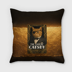 Подушка квадратная Великий Кэтсби, цвет: 3D-принт