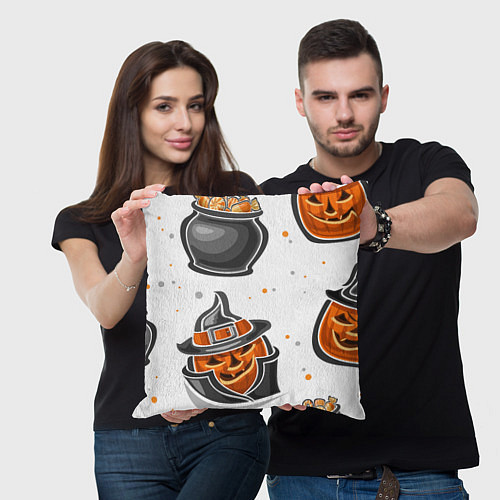 Подушка квадратная Candy halloween / 3D-принт – фото 3