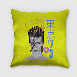 Подушка квадратная David Bowie 1973, цвет: 3D-принт