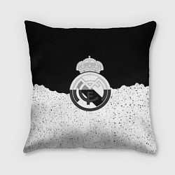 Подушка квадратная Реал Мадрид лого ночь текстура, цвет: 3D-принт