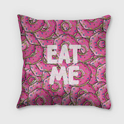 Подушка квадратная Eat me, Homer, цвет: 3D-принт
