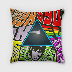 Подушка квадратная Pink Floyd, цвет: 3D-принт