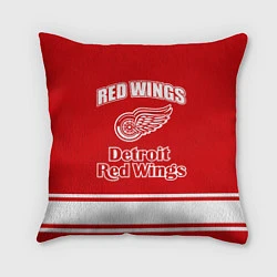 Подушка квадратная Detroit red wings, цвет: 3D-принт