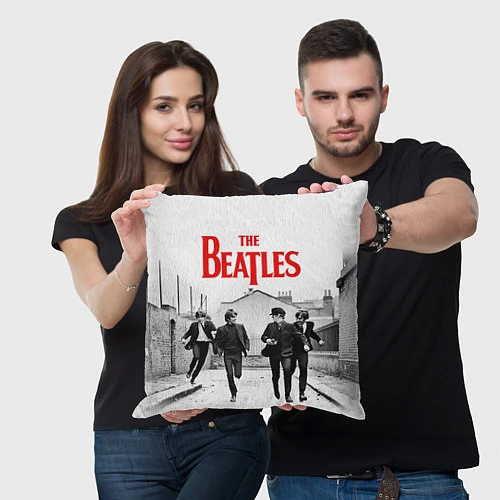 Подушка квадратная The Beatles: Break / 3D-принт – фото 3
