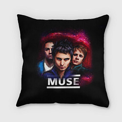 Подушка квадратная Muse Band, цвет: 3D-принт