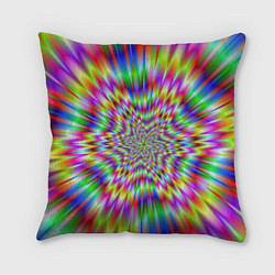 Подушка квадратная Спектральная иллюзия, цвет: 3D-принт