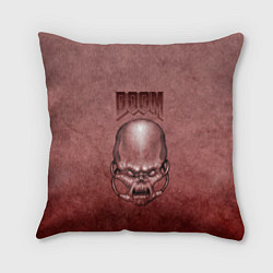 Подушка квадратная DOOM Skull, цвет: 3D-принт