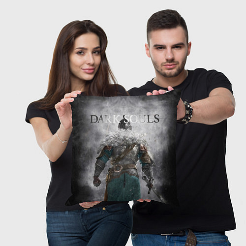 Подушка квадратная Dark Souls: Winter / 3D-принт – фото 3