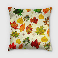 Подушка квадратная Осень, цвет: 3D-принт