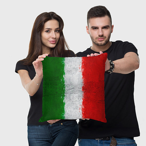 Подушка квадратная Italian / 3D-принт – фото 3