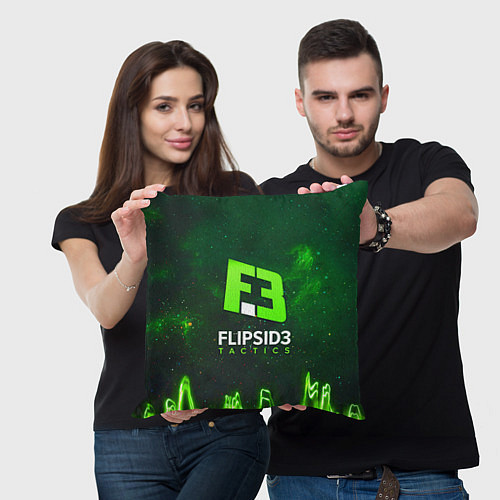 Подушка квадратная Flipsid3 Tactics / 3D-принт – фото 3