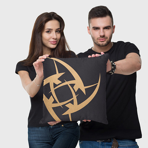 Подушка квадратная Ninjas in Pyjamas / 3D-принт – фото 3