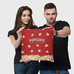Подушка квадратная Popcorn, цвет: 3D-принт — фото 2