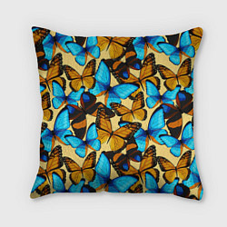 Подушка квадратная Бабочки, цвет: 3D-принт