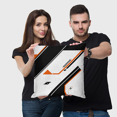 Подушка квадратная CS:GO Asiimov P250 Style / 3D-принт – фото 3
