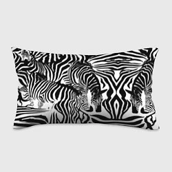 Подушка-антистресс Полосатая зебра, цвет: 3D-принт