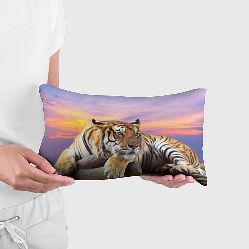 Подушка-антистресс Тигр на закате / 3D-принт – фото 3