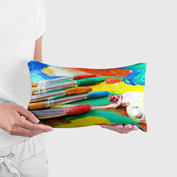Подушка-антистресс Кисти и краски, цвет: 3D-принт — фото 2