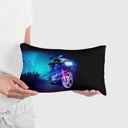 Подушка-антистресс Мотокросс ночной, цвет: 3D-принт — фото 2