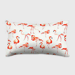 Подушка-антистресс Оранжевые фламинго, цвет: 3D-принт