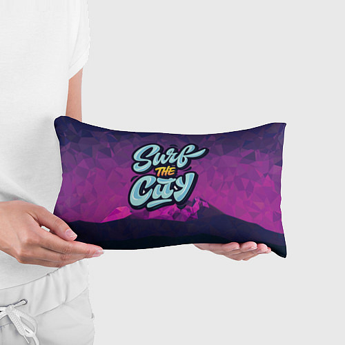 Подушка-антистресс Surf the City Purple / 3D-принт – фото 3