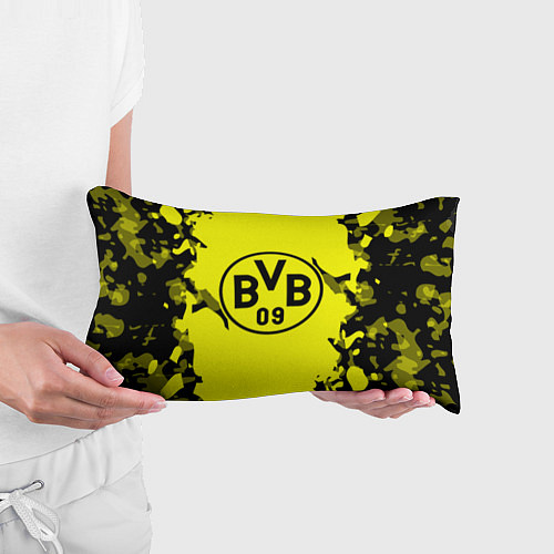 Подушка-антистресс FC Borussia Dortmund: Yellow & Black / 3D-принт – фото 3
