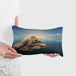 Подушка-антистресс Грустный медведь, цвет: 3D-принт — фото 2