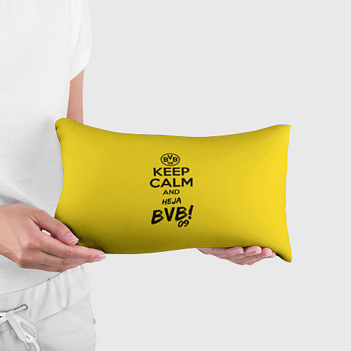 Подушка-антистресс Keep Calm & Heja BVB / 3D-принт – фото 3