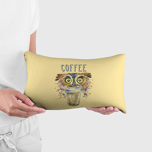 Подушка-антистресс Owls like coffee / 3D-принт – фото 3