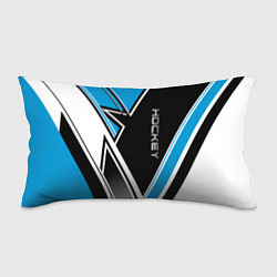 Подушка-антистресс Hockey black blue white, цвет: 3D-принт