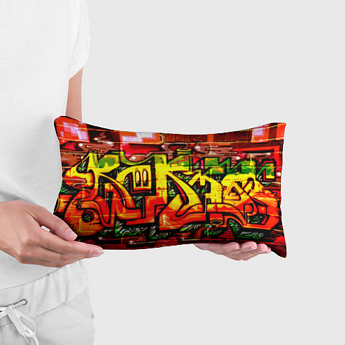 Подушка-антистресс Red Graffiti / 3D-принт – фото 3