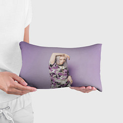 Подушка-антистресс Billie Eilish: Violet Camo, цвет: 3D-принт — фото 2