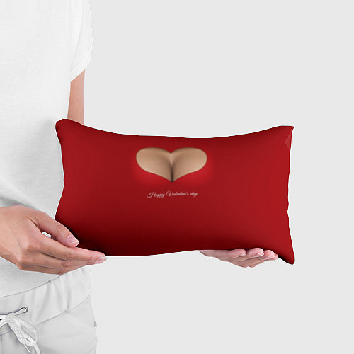 Подушка-антистресс Happy Valentines Day - декольте / 3D-принт – фото 3