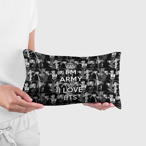 Подушка-антистресс I am army and I lover BTS / 3D-принт – фото 3