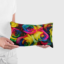 Подушка-антистресс Разноцветные розы, цвет: 3D-принт — фото 2