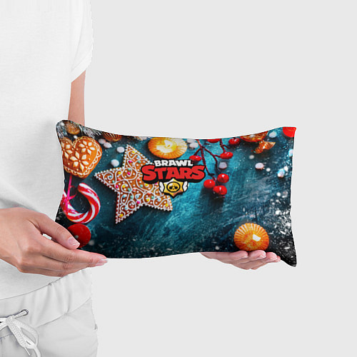 Подушка-антистресс Brawl Stars новогодний / 3D-принт – фото 3