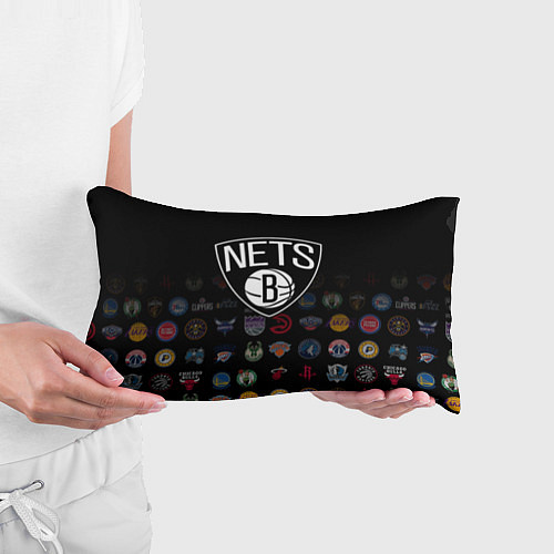 Подушка-антистресс Brooklyn Nets 1 / 3D-принт – фото 3