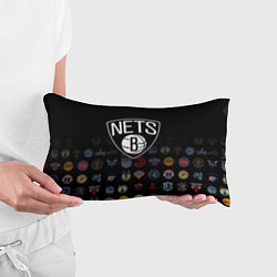 Подушка-антистресс Brooklyn Nets 1, цвет: 3D-принт — фото 2