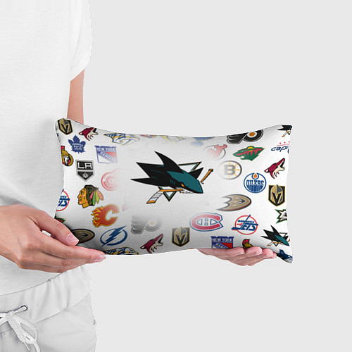 Подушка-антистресс San Jose Sharks NHL teams pattern / 3D-принт – фото 3
