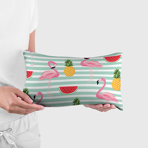 Подушка-антистресс Фламинго и фрукты / 3D-принт – фото 3