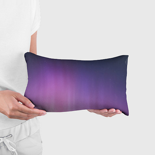 Подушка-антистресс Северное сияние фиолетовый / 3D-принт – фото 3