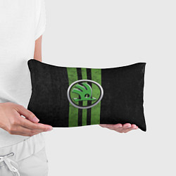 Подушка-антистресс Skoda Green Logo Z, цвет: 3D-принт — фото 2