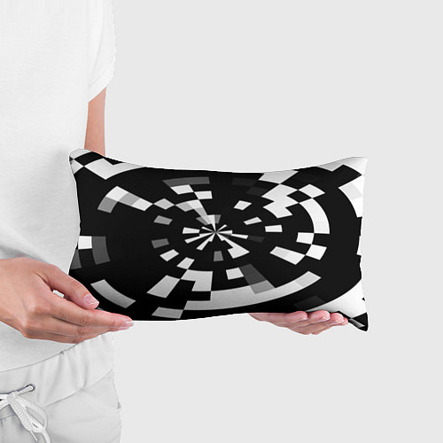 Подушка-антистресс Черно-белый фон иллюзии / 3D-принт – фото 3