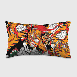 Подушка-антистресс Самурайский тигр, цвет: 3D-принт