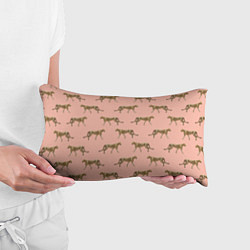Подушка-антистресс Гепарды на розовом, цвет: 3D-принт — фото 2