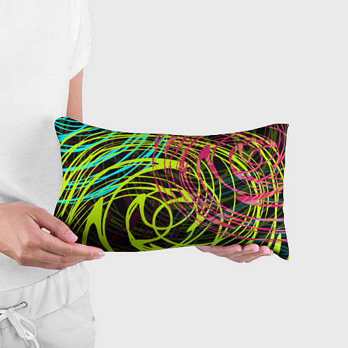 Подушка-антистресс Разноцветные спирали / 3D-принт – фото 3